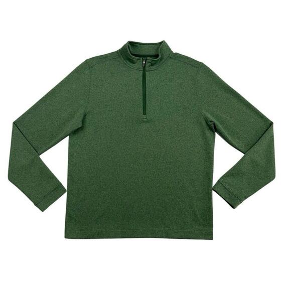 RHONE Commuter 1/4 Zip Pullover Sweater Mens Medium Green Golf Office - Picture 1 of 12